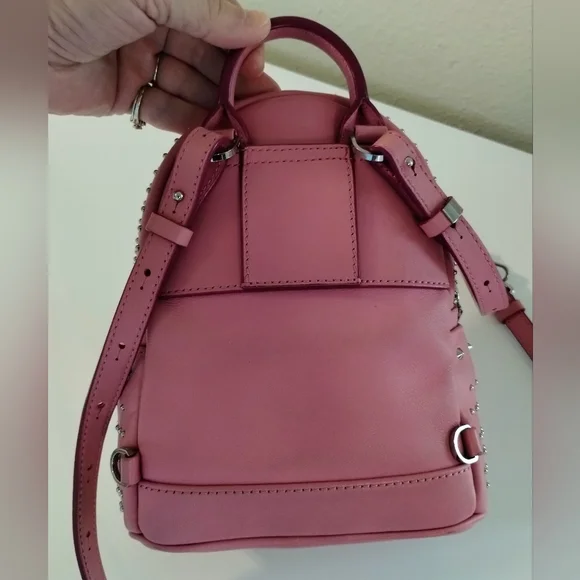 MCM Micro Mini Backpack Studded Pink - Picture 7 of 13